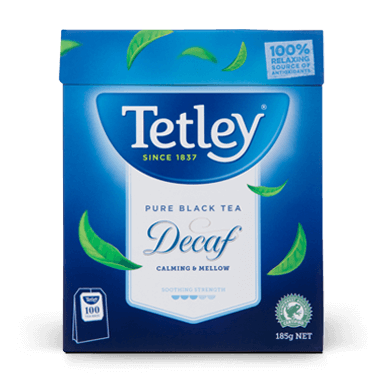Decaf Tea Caffeine Free Tetley Tea Australia