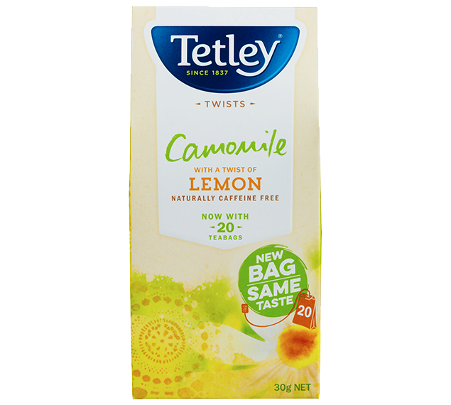 camomile tea with a twist of lemon