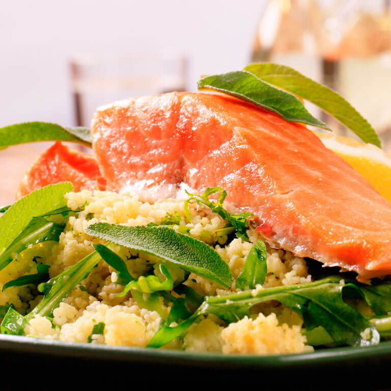 Salmon with Fragrant Couscous Recipe | Tetley Tea Australia